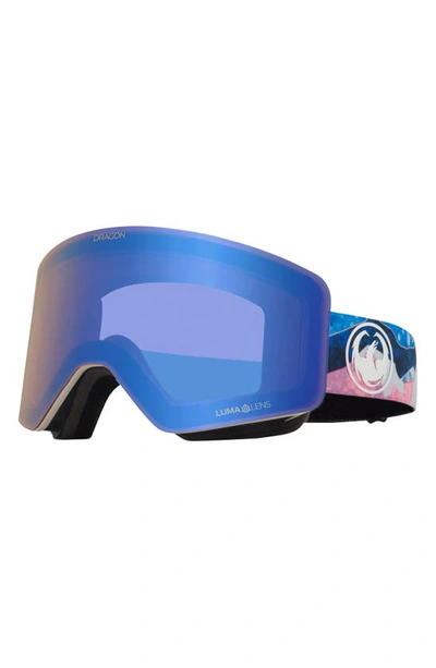 Shop Dragon R1 Otg 63mm Snow Goggles With Bonus Lens In Mtnbliss/ Llflashbluelldksmk