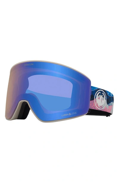 Shop Dragon Pxv2 62mm Snow Goggles With Bonus Lens In Mtnbliss/ Llflashbluelldksmk