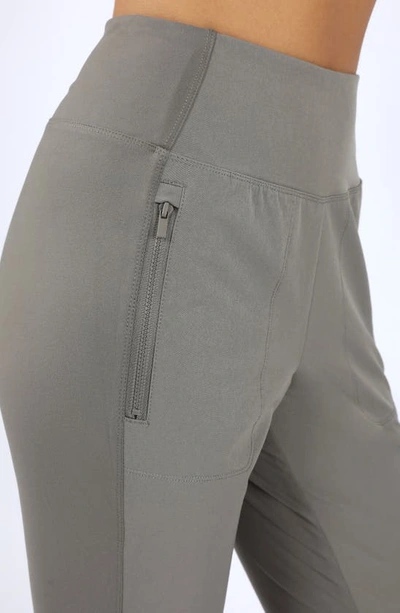 Shop 90 Degree By Reflex 2-zip Pocket Pants In Night Sage