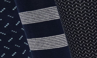 Shop Original Penguin Ziggy Neat Assorted Crew Socks In Navy