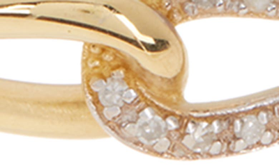 Meshmerise Diamond Loop Bangle Bracelet In Yellow Gold
