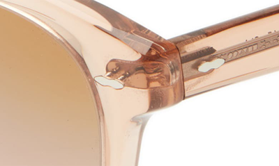 Shop Oliver Peoples 50mm Round Sunglasses In Pink