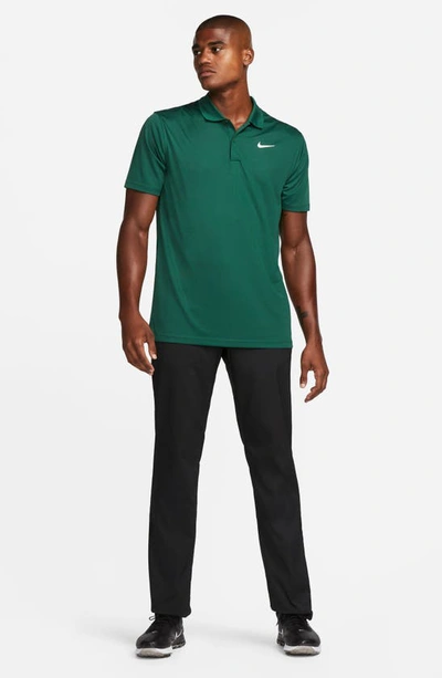 Shop Nike Dri-fit Victory Golf Polo In Gorge Green/ White