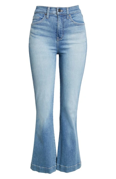 Shop Veronica Beard Carson High Waist Ankle Flare Jeans In Mystic Blue