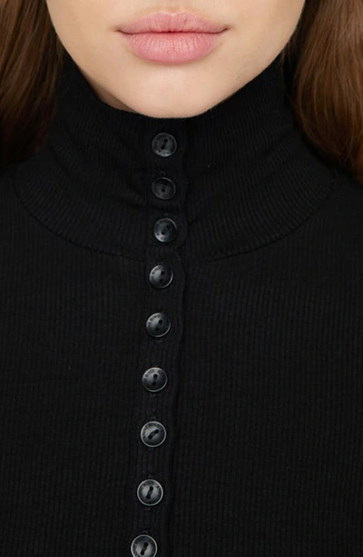 Shop Anine Bing Shyanna Rib Sweater In Black
