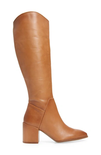 Nordstrom Valentina Tall Shaft Boot In Brown Saddle