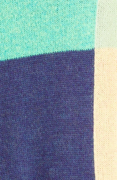 Shop Stine Goya Perla Colorblock Check Long Sleeve Sweater Dress In Multi Check