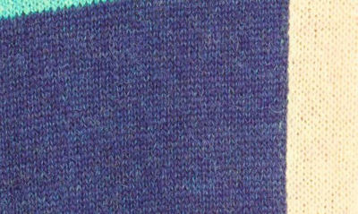 Shop Stine Goya Perla Colorblock Check Long Sleeve Sweater Dress In Multi Check