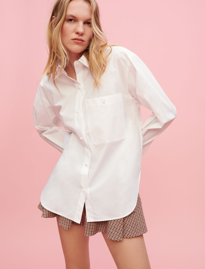 Shop Maje Size Woman-tops & Shirts-us M / Fr 2 In White