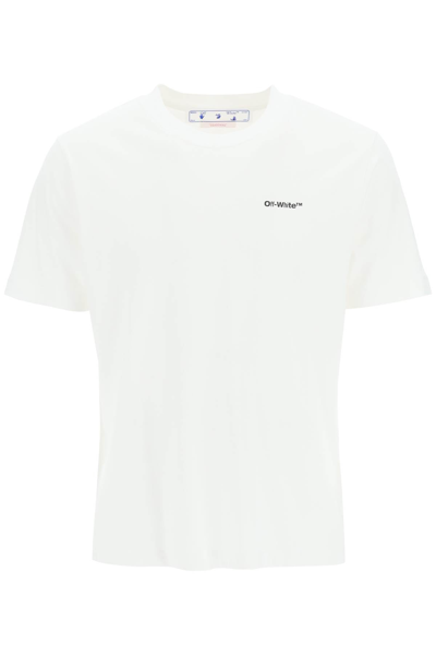 Shop Off-white 'wave Diag' Print Slim T-shirt