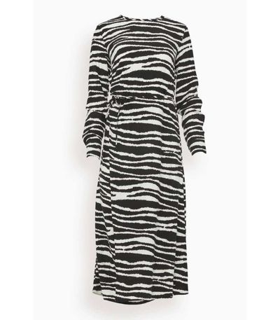 Shop Samsoe & Samsoe Agneta Dress In Zebra In Multi