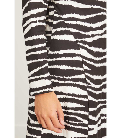 Shop Samsoe & Samsoe Agneta Dress In Zebra In Multi