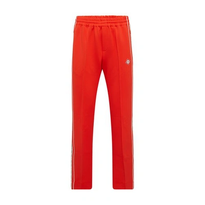 Shop Casablanca Laurel Pintuck Sweat Pants In Red