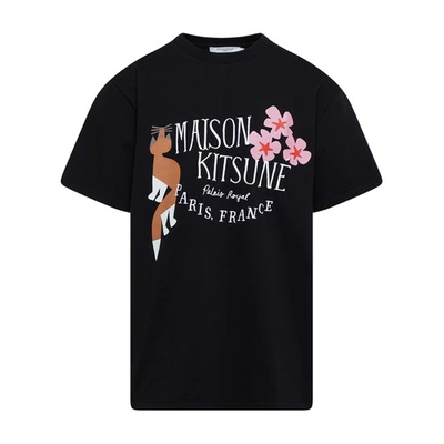 Shop Maison Kitsuné Bill Rebholz Palais Royal Easy Tee-shirt In Black