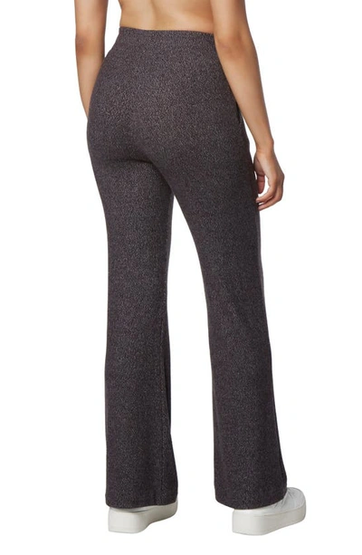 Shop Andrew Marc Sport Long Wide Leg Pants In Black Heather