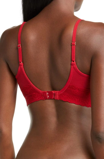 Shop Natori Bliss Perfection Contour Soft Cup Bralette In Strawberry