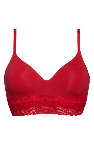 Shop Natori Bliss Perfection Contour Soft Cup Bralette In Strawberry