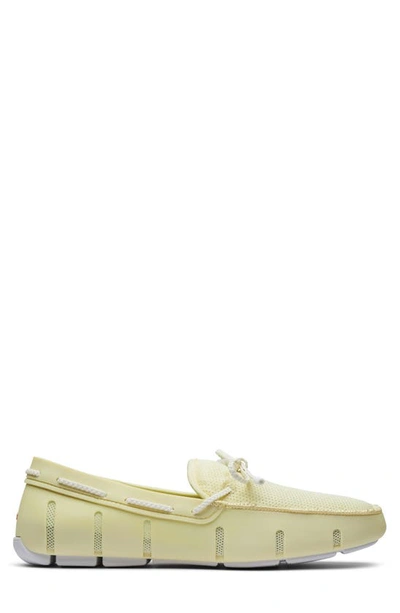 Shop Swims Lace Loafer In Yellow/ White