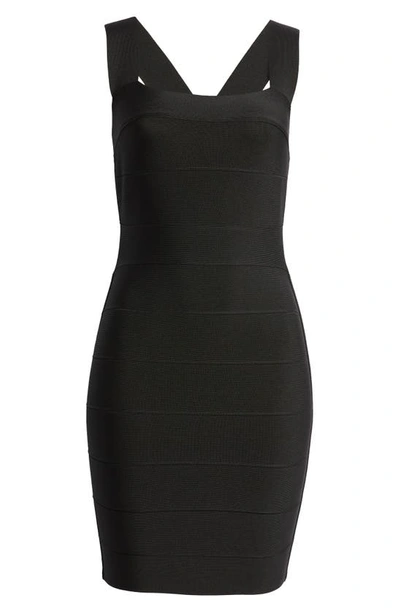 Bebe Bandage Body-con Dress In Black