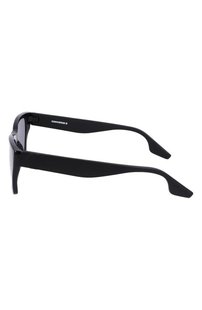 Shop Converse Recraft 54mm Gradient Cat Eye Sunglasses In Black