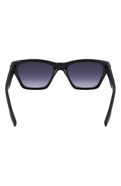 Shop Converse Recraft 54mm Gradient Cat Eye Sunglasses In Black
