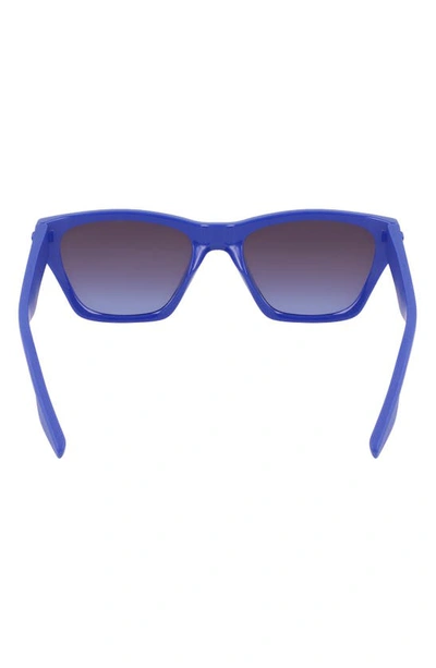 Shop Converse Recraft 54mm Gradient Cat Eye Sunglasses In  Blue