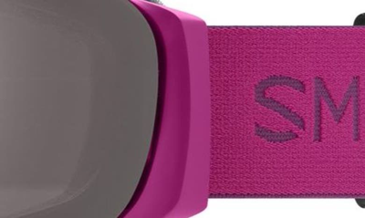 Shop Smith I/o Mag™ 164mm Snow Goggles In Fuchsia / Chromapop Platinum