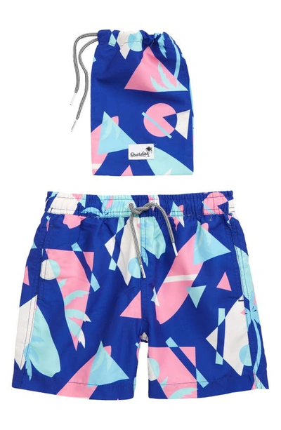 Boardies Kids' Overlay Blue Swim Trunks In Blue