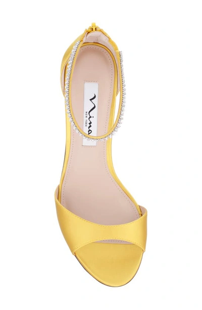 Shop Nina Volanda Ankle Strap Sandal In Citron