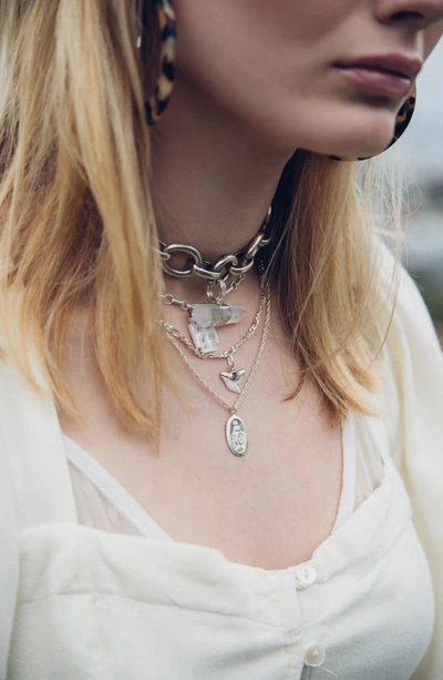 Shop Child Of Wild The Mary Pendant Necklace In Silver