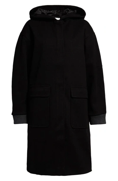 Topshop Clean Duffle Coat In Black | ModeSens