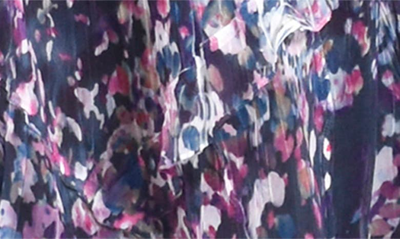Shop Komarov Handkerchief Hem Chiffon Cocktail Dress In Purple Hybrid