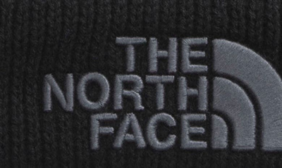 Shop The North Face Retro Pom Beanie In Vanadis Grey/ Tnf Black