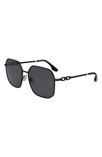 Shop Victoria Beckham 58mm Square Sunglasses In Black