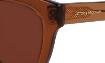 Shop Victoria Beckham 52mm Tea Cup Sunglasses In Caramel