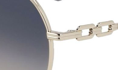 Shop Victoria Beckham 58mm Gradient Round Sunglasses In Yellow Gold
