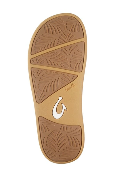 Shop Olukai Nua Pio Flip Flop In Bright White