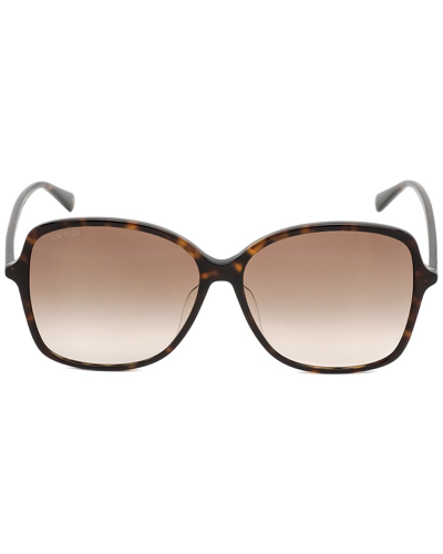 Shop Gucci Women's Gg0546sk 60mm Sunglasses In Beige