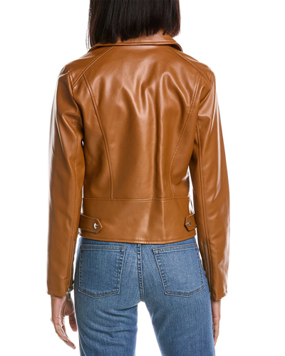 Shop Sam Edelman Moto Jacket In Brown