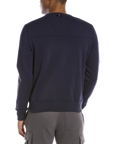 Shop Fourlaps Signature Fleece Crewneck Sweatshirt In Grey