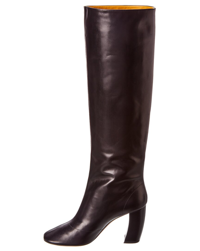 Shop Victoria Beckham Leather Boot In Black