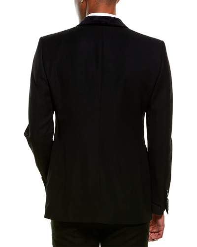 Shop Burberry Wool Blazer In Black