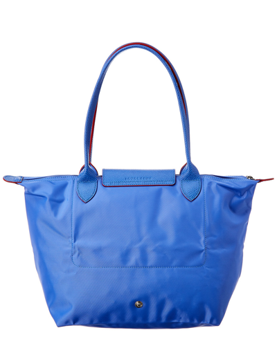 Longchamp Le Pliage Club Small Nylon Long Handle Tote In Blue | ModeSens