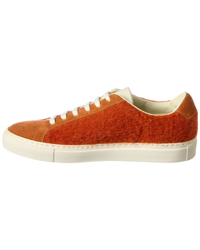 Shop Common Projects Retro Suede-trim Sneaker In Orange