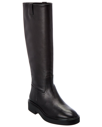 Shop Stuart Weitzman Henley Leather Knee-high Boot In Black
