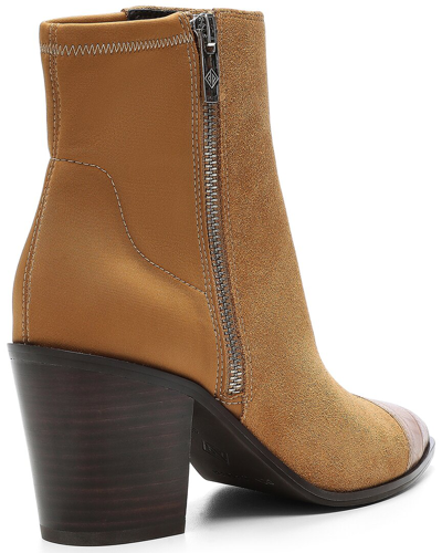 Shop Donald Pliner Waldon Leather Bootie In Brown