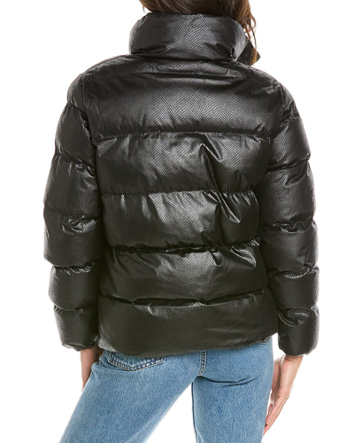 Shop Unreal Fur Viper Puffer Jacket In Black