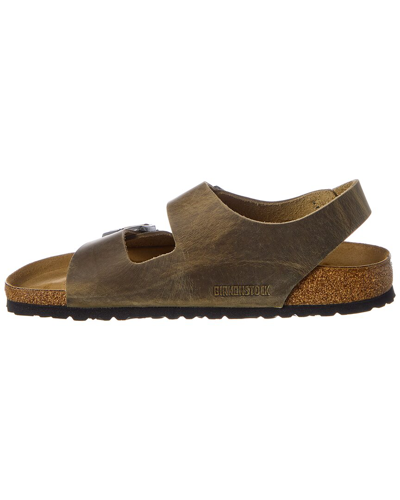 Shop Birkenstock Milano Bs Narrow Fit Leather Sandal In Brown