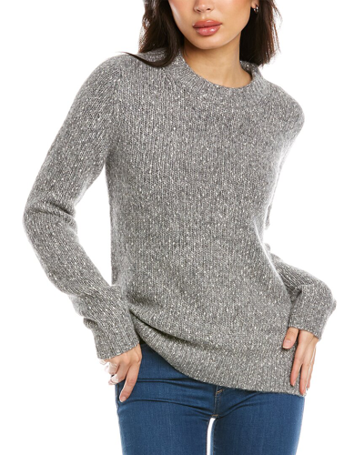 Shop Theory Speckled Alpaca-blend Crewneck Sweater In Grey
