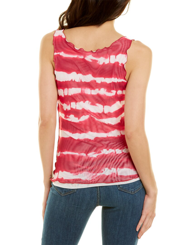 Shop Love Moschino Tie-dye Tank Top In Red